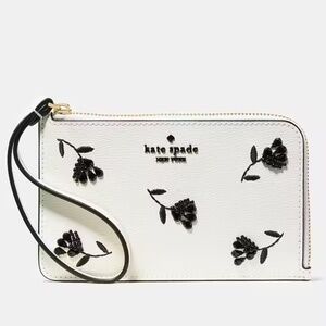 Kate spade small floral wallet wristlet